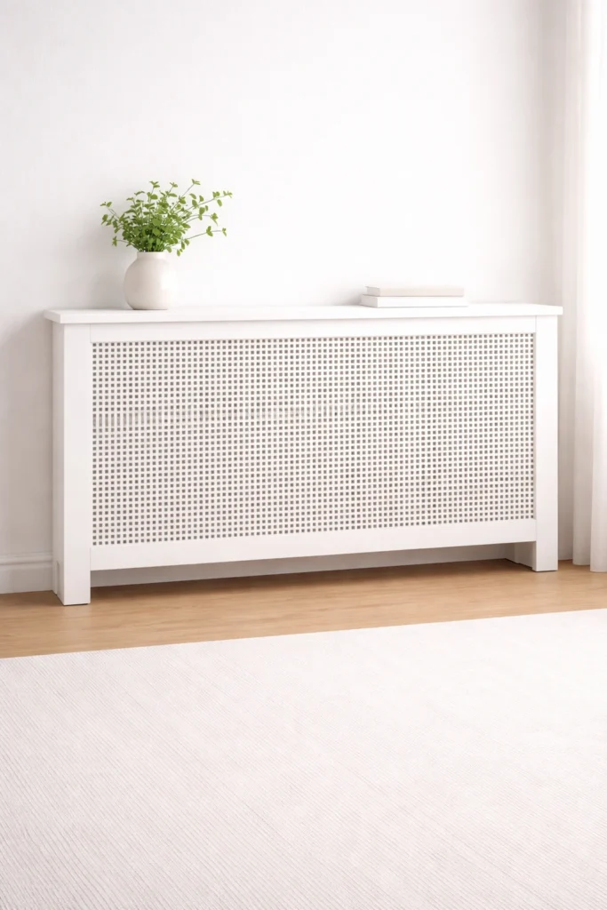 Minimal White Grid Cover Style