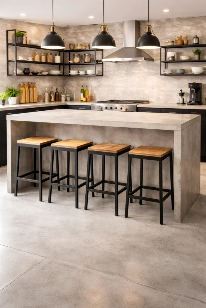Modern Industrial Steel Frame Stools Idea