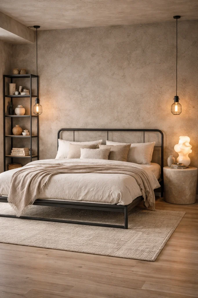 Modern Neutral Loft Bedroom Style