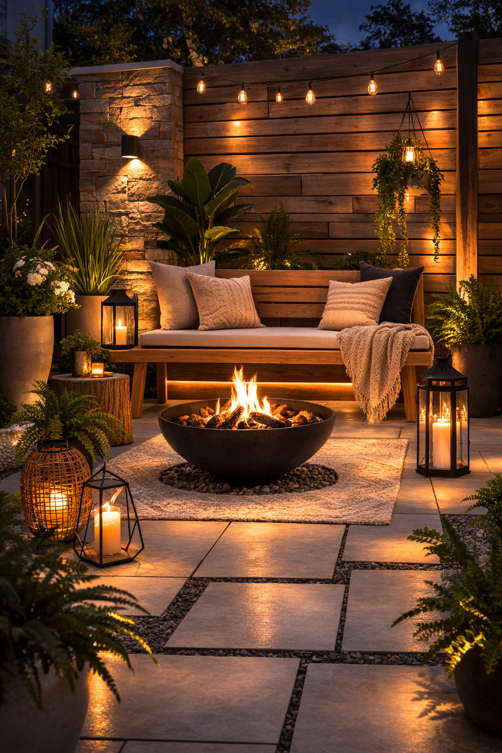Modern Rustic Patio Style