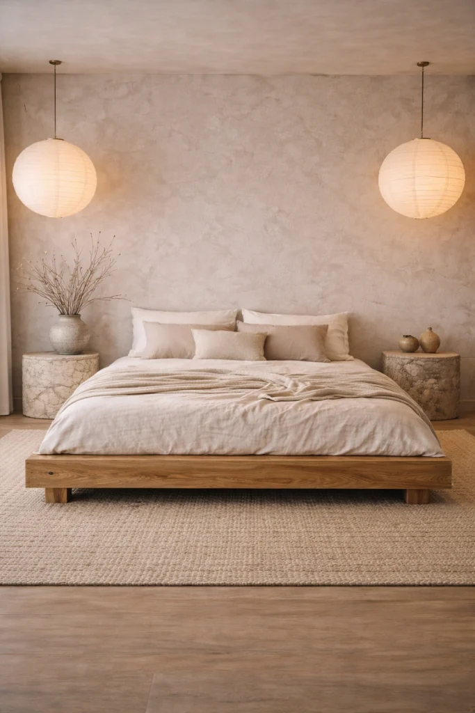 Modern Wabi-Sabi Bedroom Style