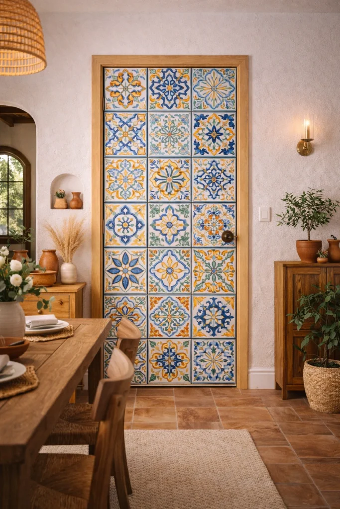Mosaic Tile Pattern Door Style