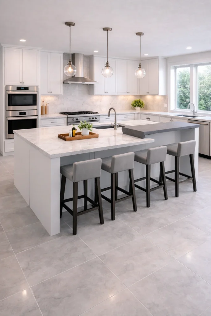 Multi-Level Kitchen Island Idea