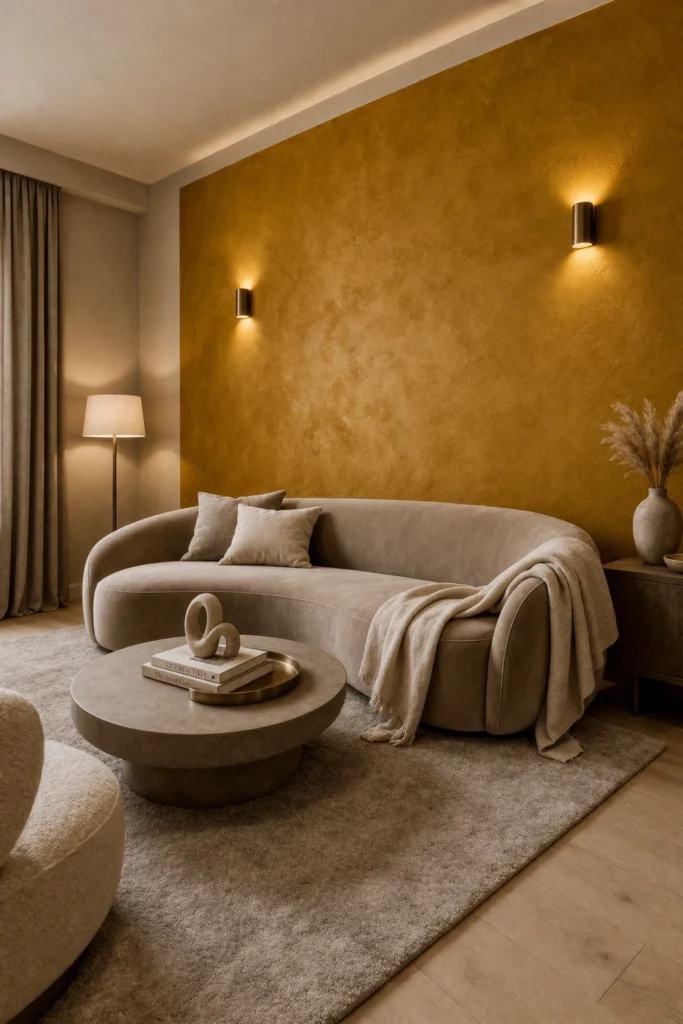 Mustard Accent Statement Room Idea