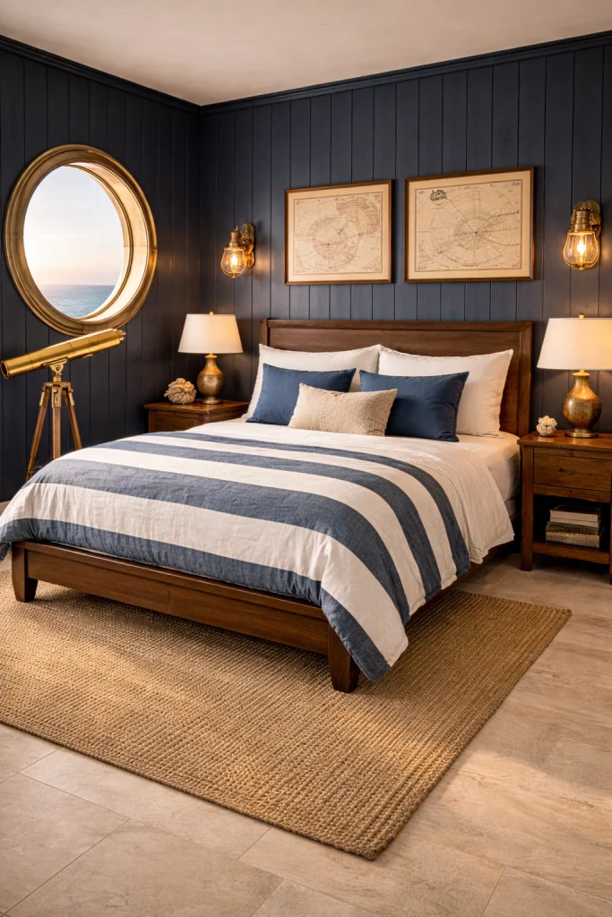 Nautical Captain’s Bedroom Style