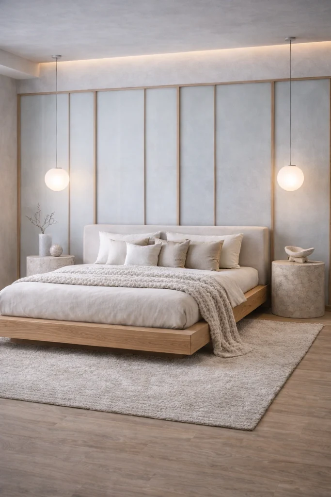 Nordic Frost Calm Bedroom Style