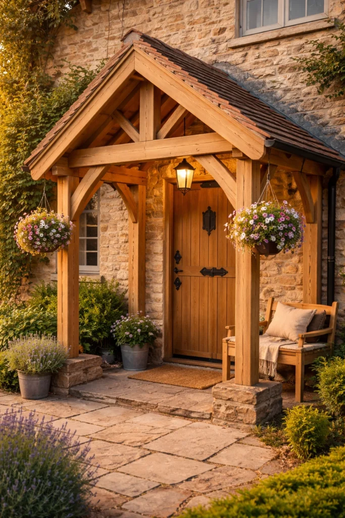 Oak Frame Country Porch Idea