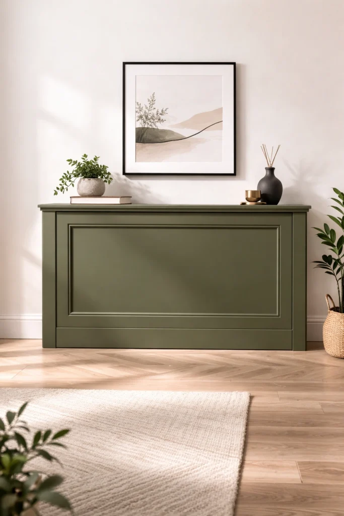 Olive Green Panel Frame Cover Style