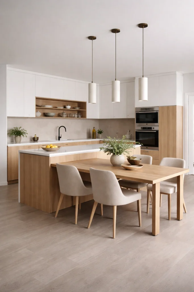 Open Plan Kitchen-Dining Combo Idea