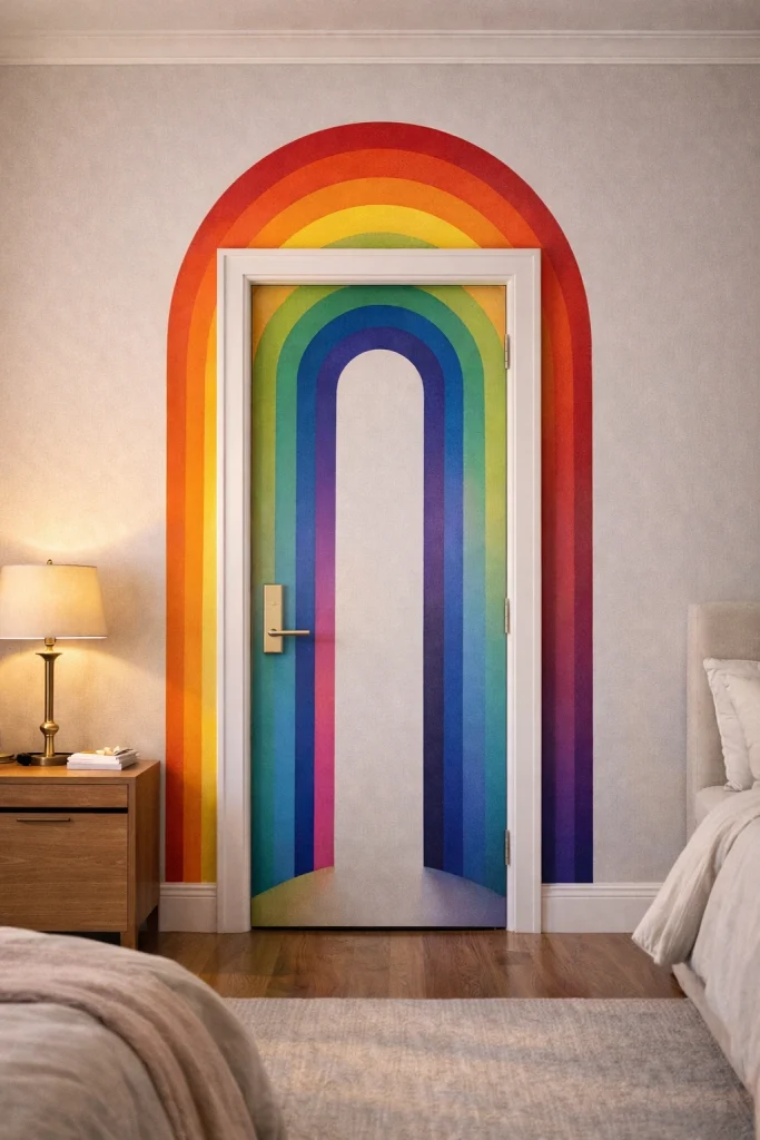 Painted Arch Illusion Door Style