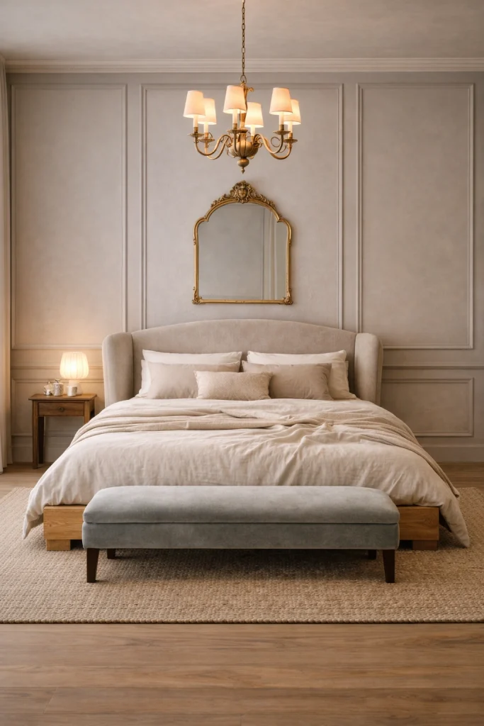 Parisian Calm Apartment Bedroom Style