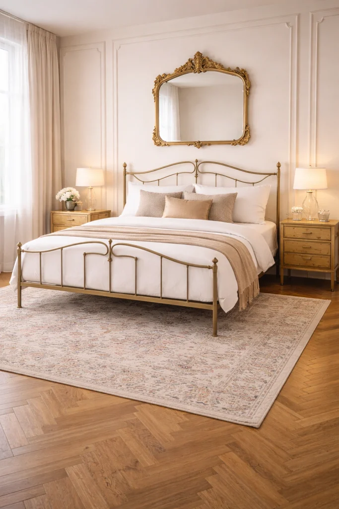 Parisian Chic Metal Bed Style