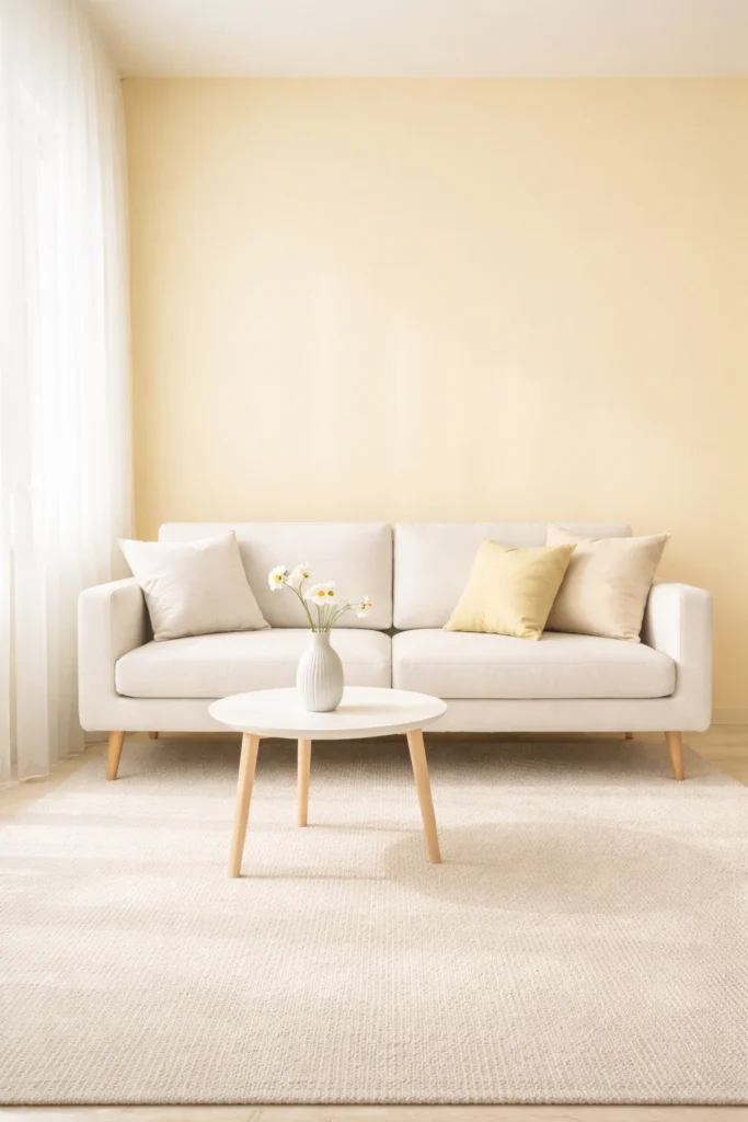 Pastel Yellow Airy Space Idea