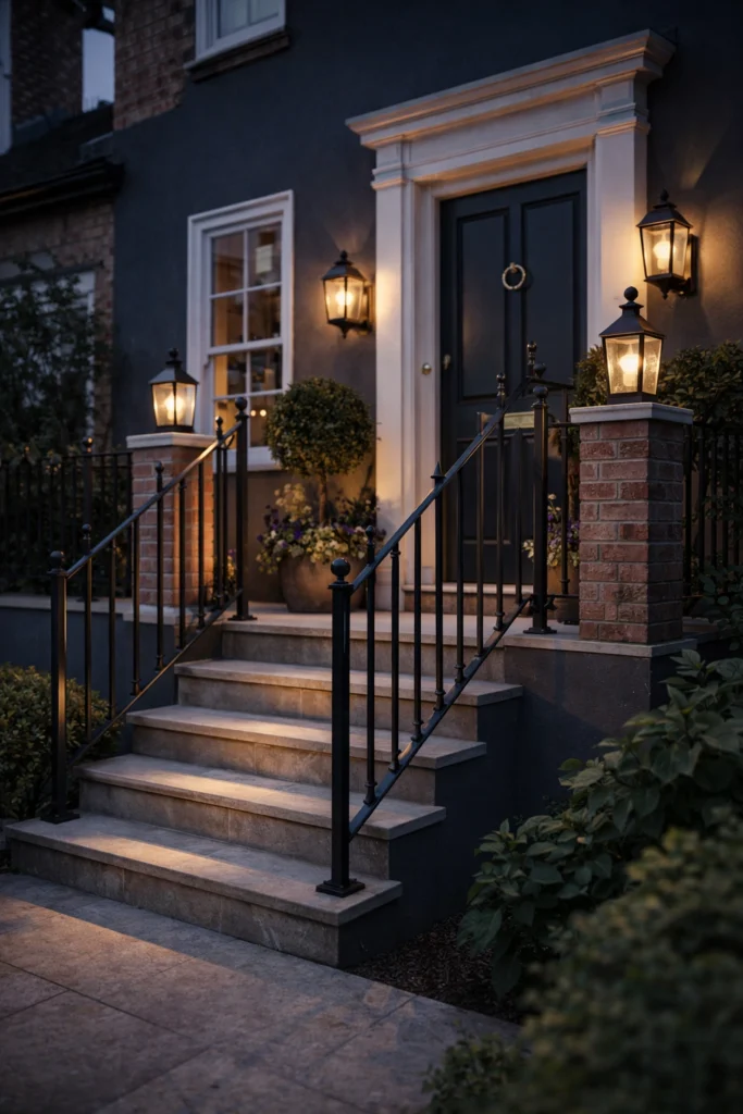 Porch with Steps & Railings Idea