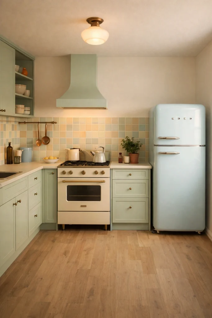 Retro Vintage Colour Kitchen Idea
