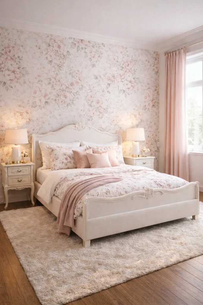 Romantic Floral Feminine Bedroom Style