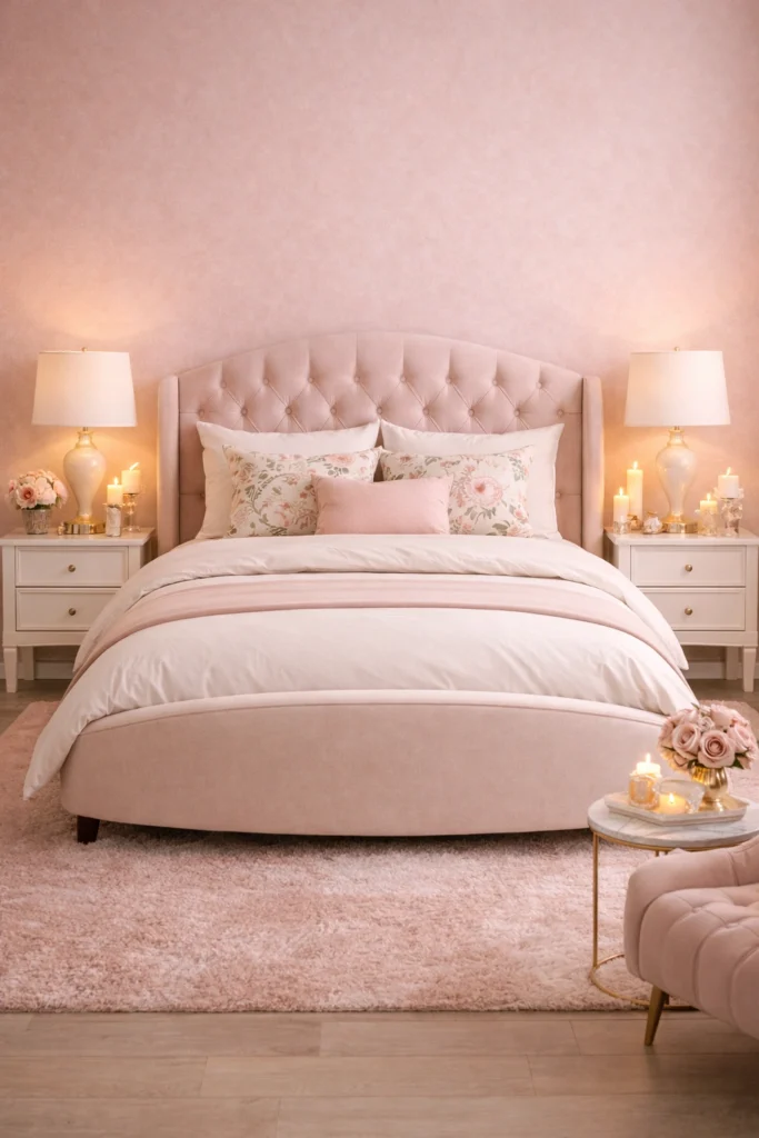 Romantic Pink Bedroom Style