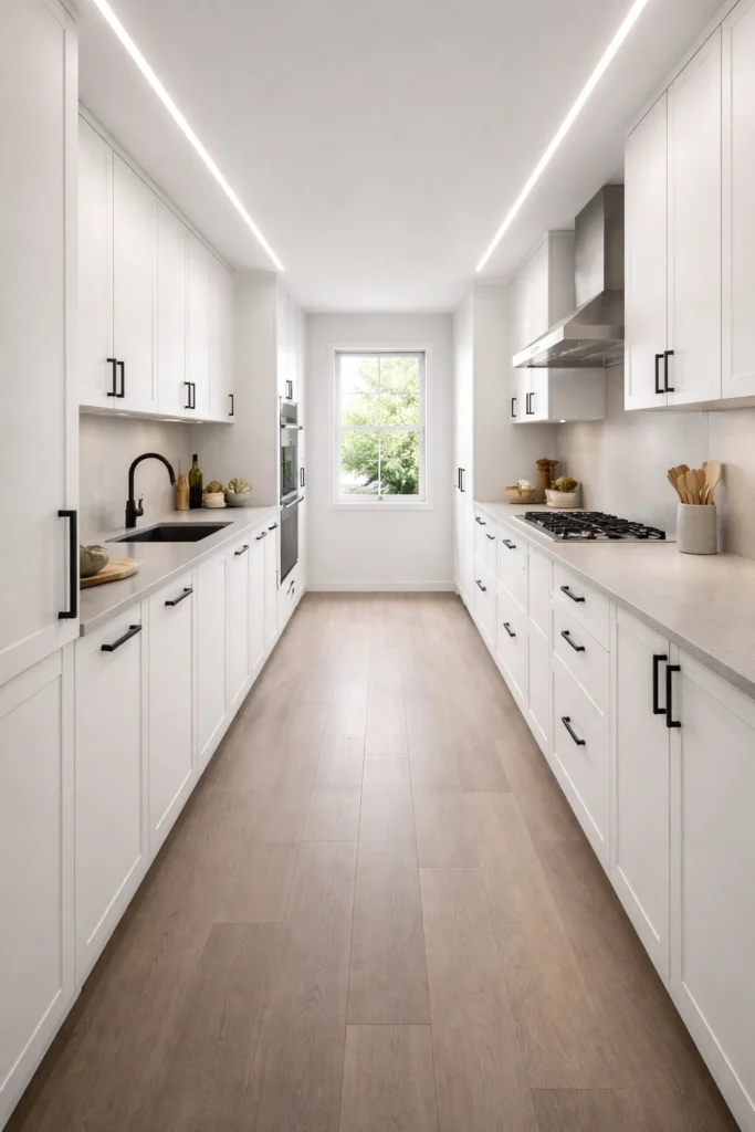 Slim Gallery Kitchen Idea