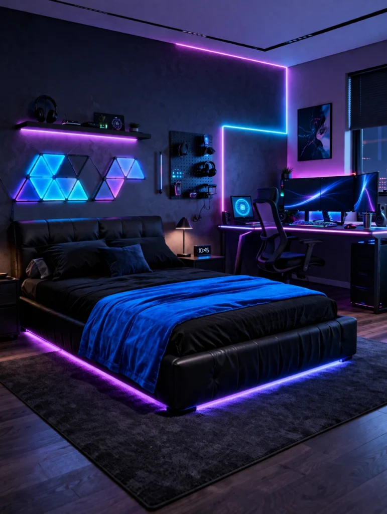 Smart Tech Bedroom Idea