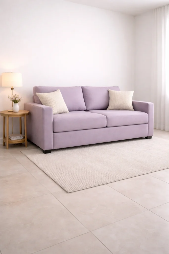 Soft Lavender Sleeper Sofa Idea