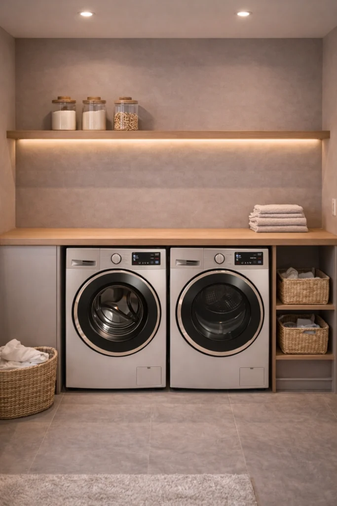 Soft Lighting Utility Room Style
