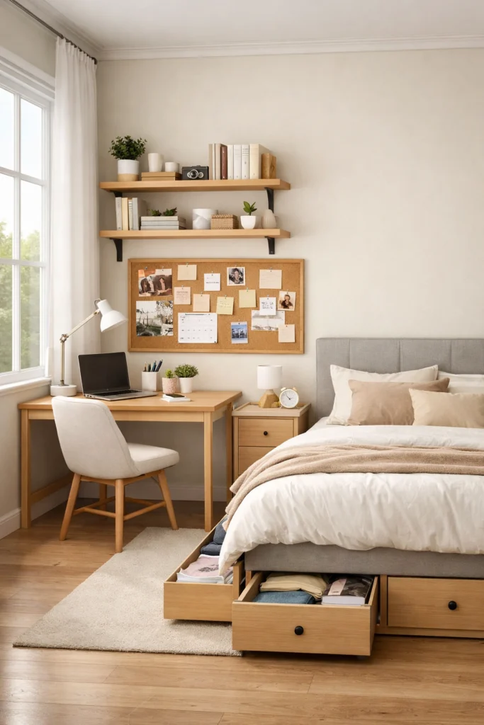 Study + Bedroom Setup Style
