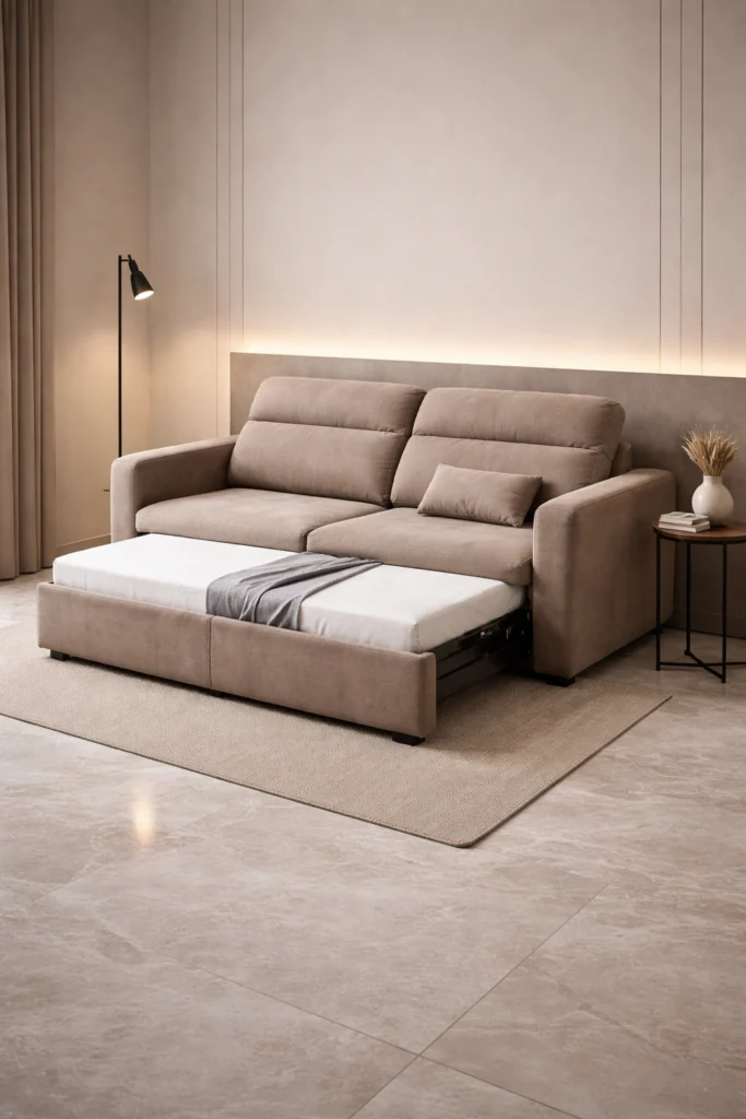 Taupe Reclining Sleeper Sofa Idea