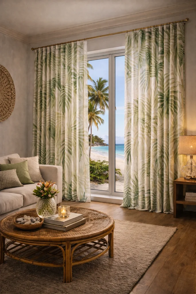 Tropical Resort Curtains Style