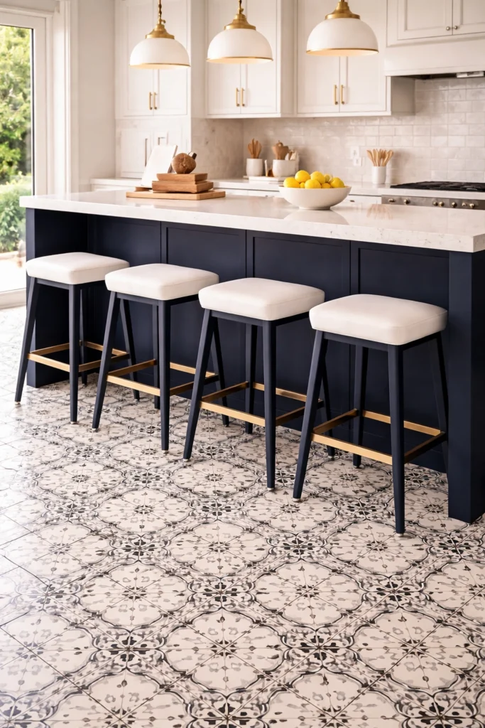 Two-Tone Modern Stools Idea