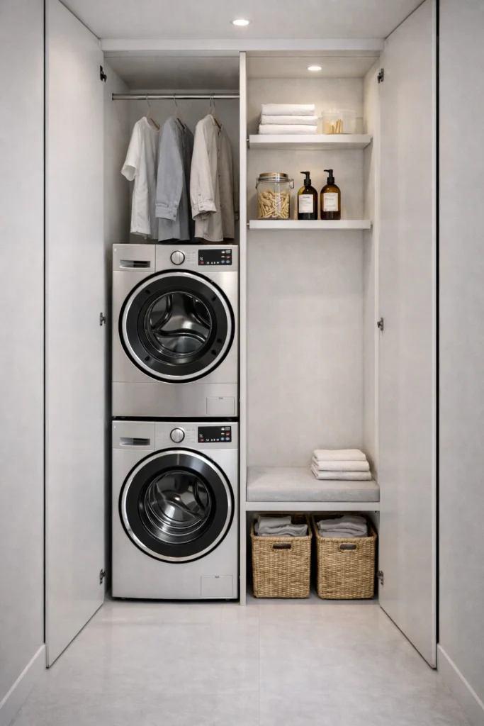 Ultra Slim Laundry Closet Utility Style