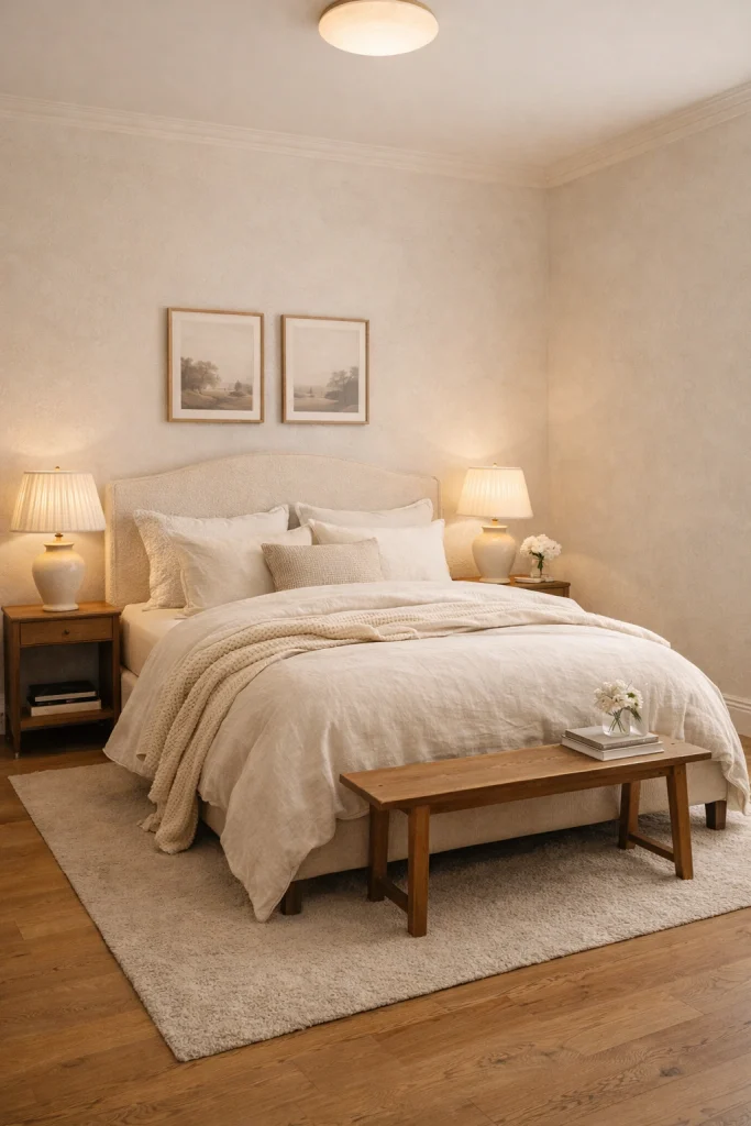 Vintage Cream Dream Bedroom Style