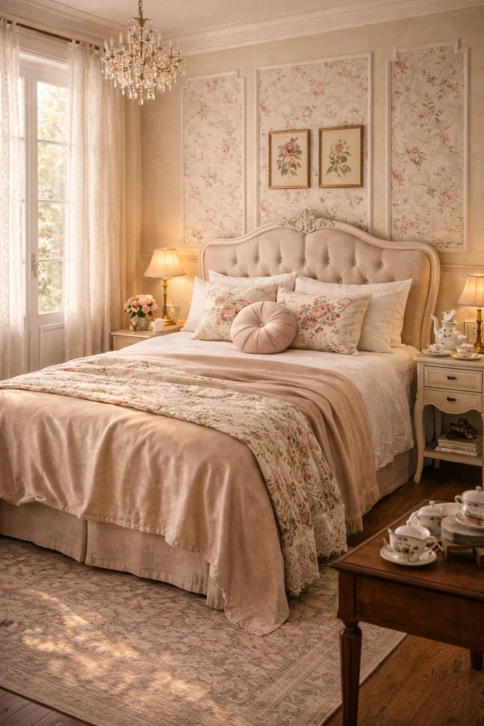 Vintage Tea Salon Bedroom Style