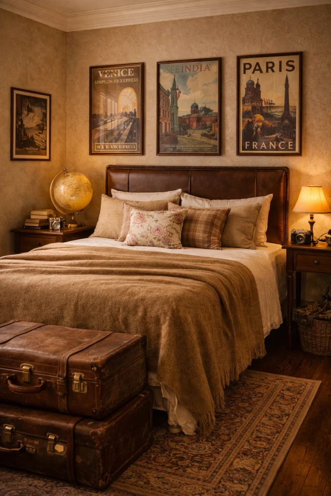 Vintage Traveler Bedroom Style