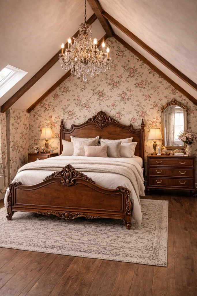 Vintage Victorian Attic Bedroom Style