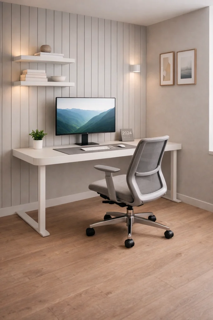 Wall Panel Feature Office Idea