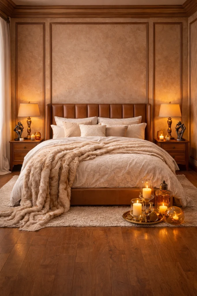 Warm Caramel Comfort Bedroom Style