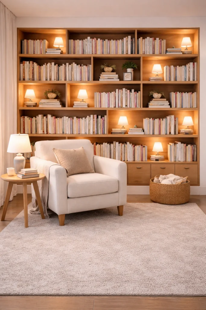 Warm Lamp Cluster Library Style