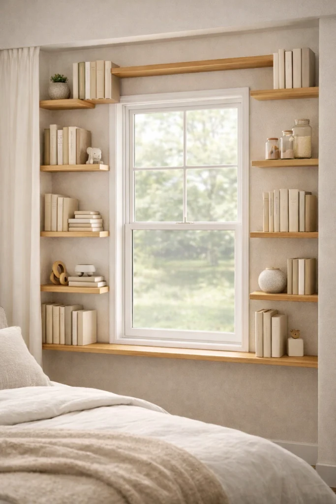 Window Frame Bookshelf Style