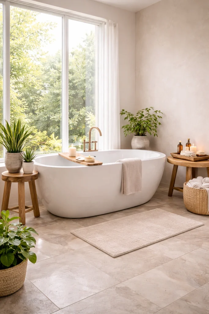 Window Light Spa Bathroom Style