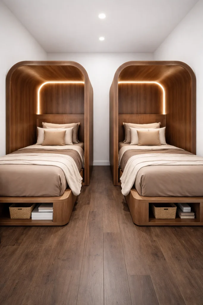 Wooden Capsule Frame Twins Style