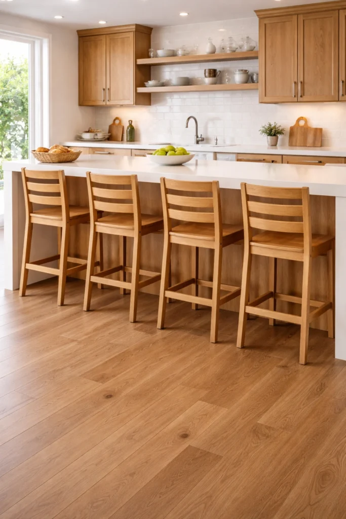 Wooden Ladder Back Contemporary Stools Idea