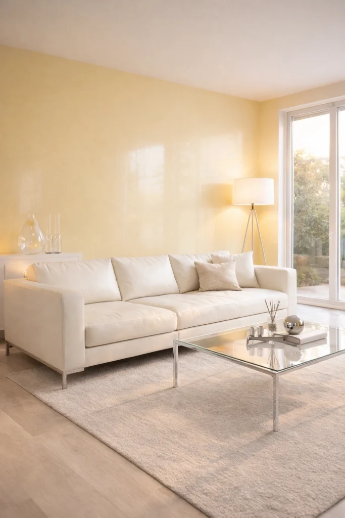 Yellow + Glass Modern Space Idea