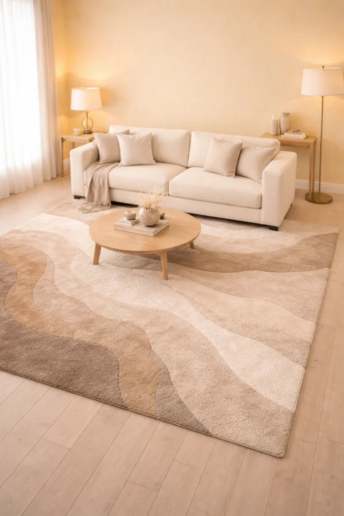 Yellow + Luxury Rug Focus Idea