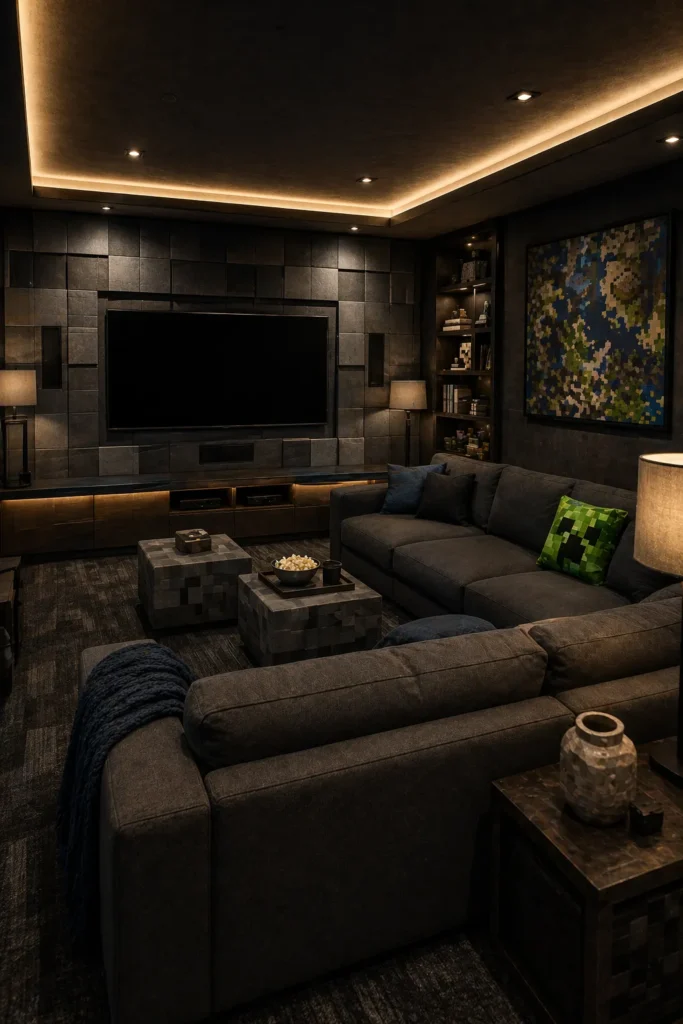 Ancient City Media Room Idea