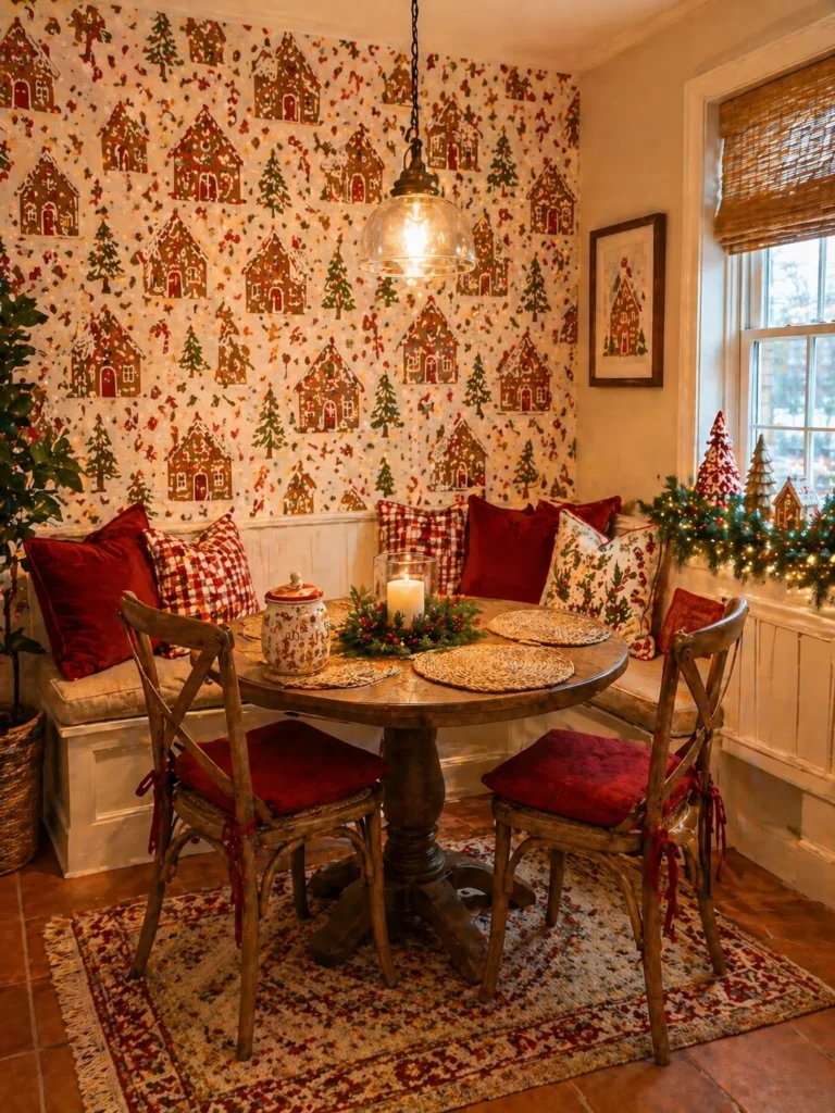 Breakfast Nook Gingerbread Charm Wall Idea