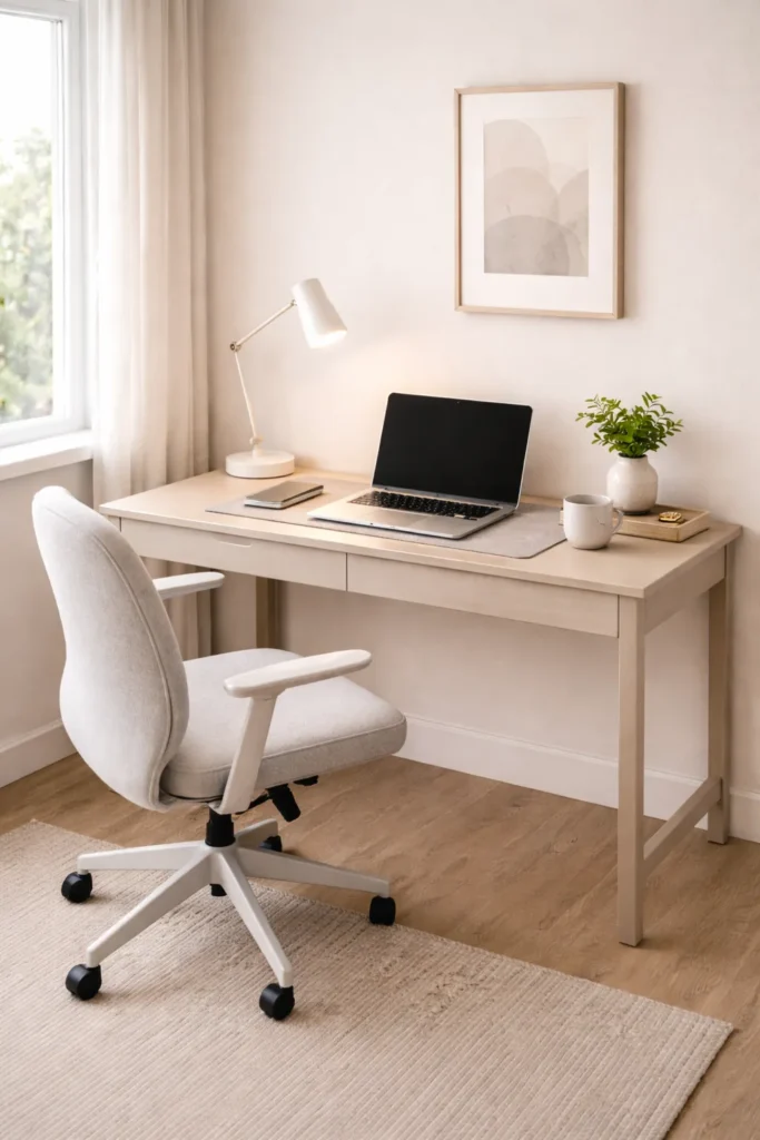 Calm Productivity Desk Setup Idea