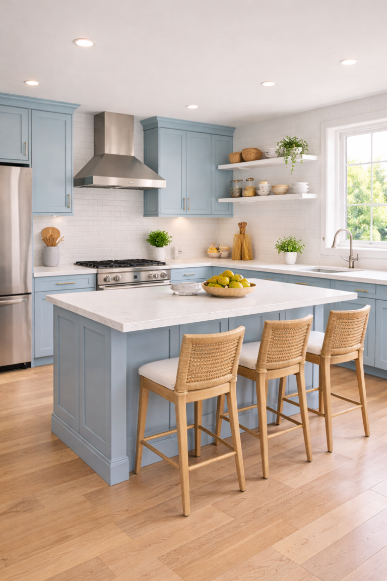 Coastal Blue Kitchen Idea