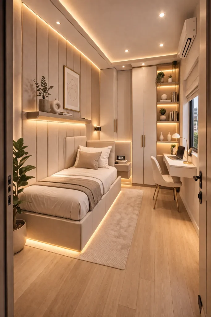 Compact Luxury Box Room Bedroom Idea
