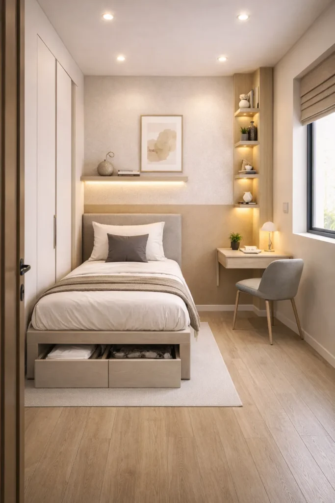 Compact Corner Bed Box Room Bedroom Idea
