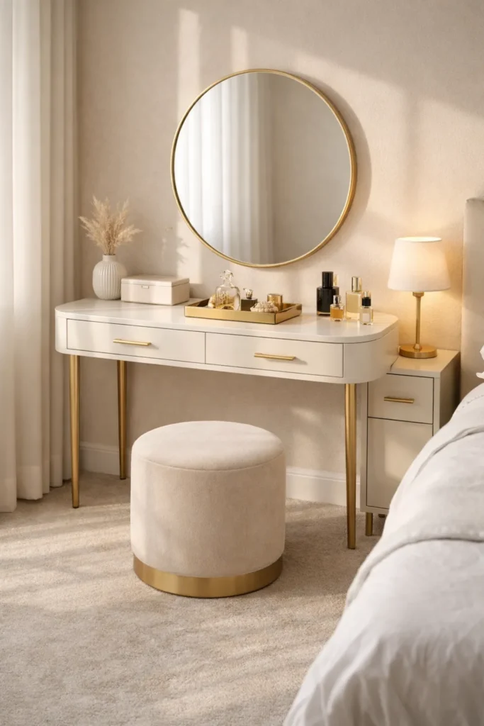 Compact Luxury Dressing Table Idea